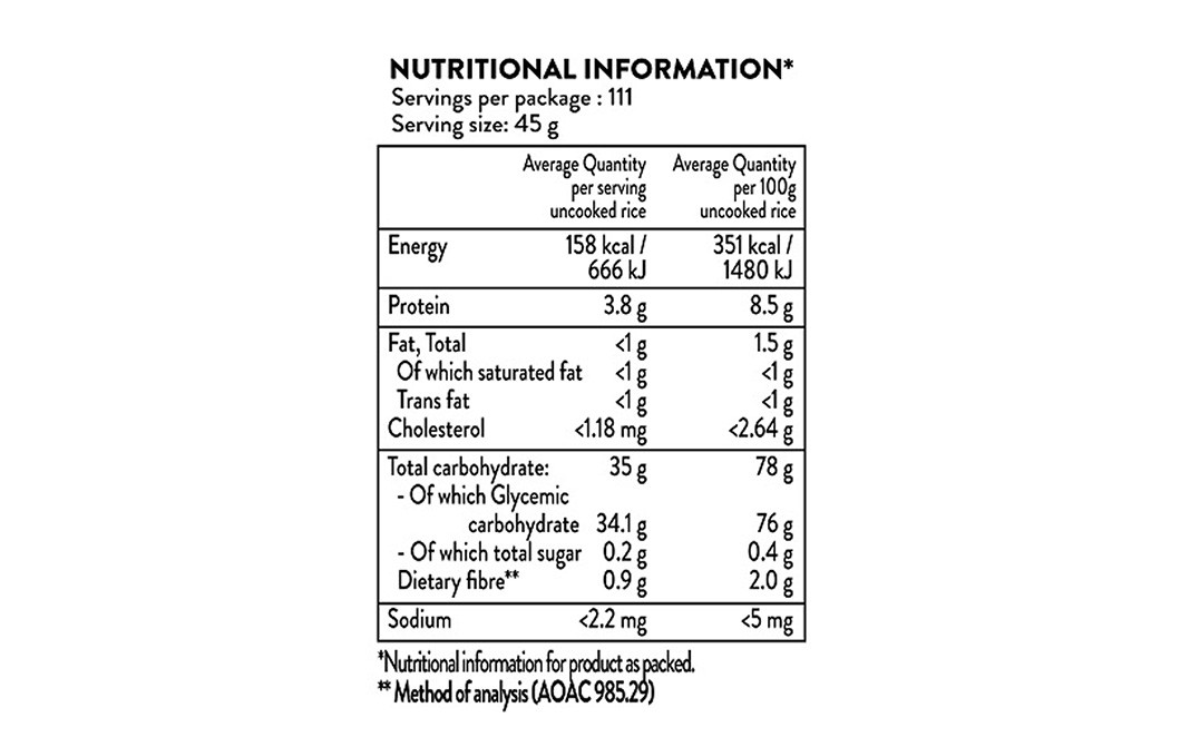 Tilda Pure Original Basmati Rice    Pack  5 kilogram